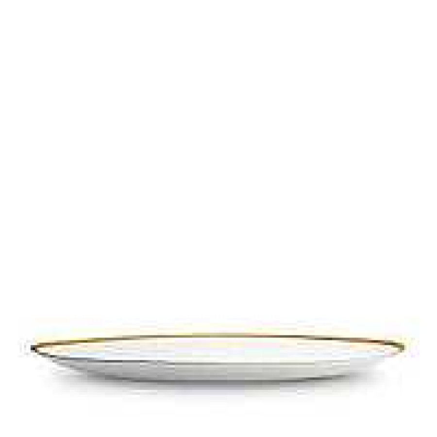 Table Relish Decor | Soie Tress E Large Oval Platter - Gold