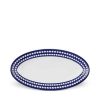 Table Relish Decor | Perl E Small Oval Platter - Bleu