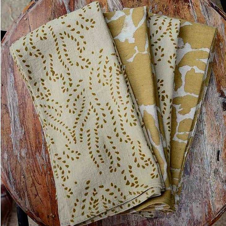 Table Relish Decor | Mix & Match Napkins - Golden Crown