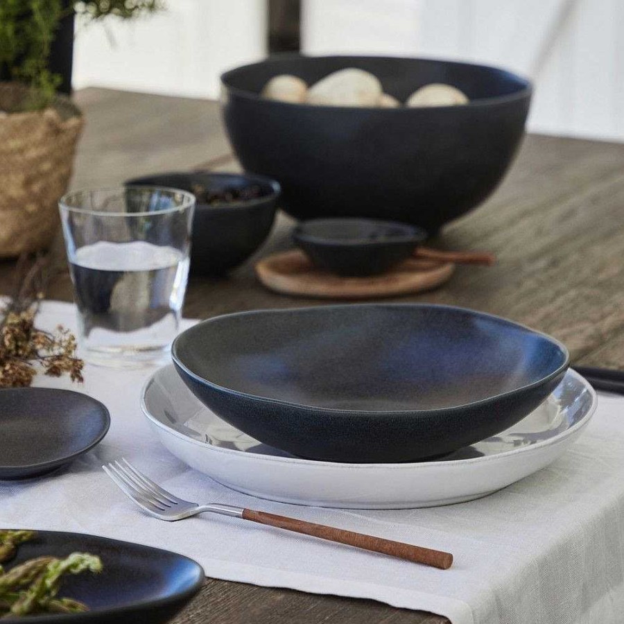 Table Relish Decor | Livia Pasta Bowl Set - Matte Black