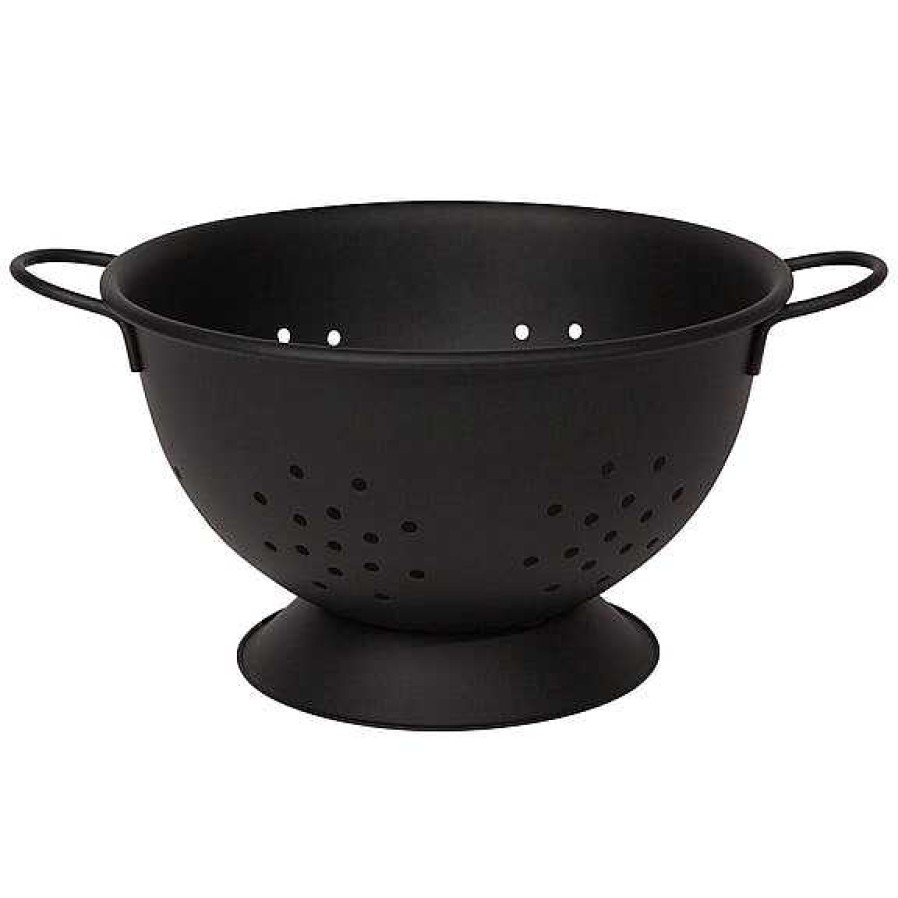 Kitchen Relish Decor | Colander 2.69 Qt - Black