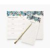 Kitchen Relish Decor | Rifle Paper Co Weekly Meal Planner - Garden Party Blue