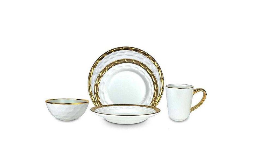 Table Relish Decor | Truro Dinner Plate - Gold