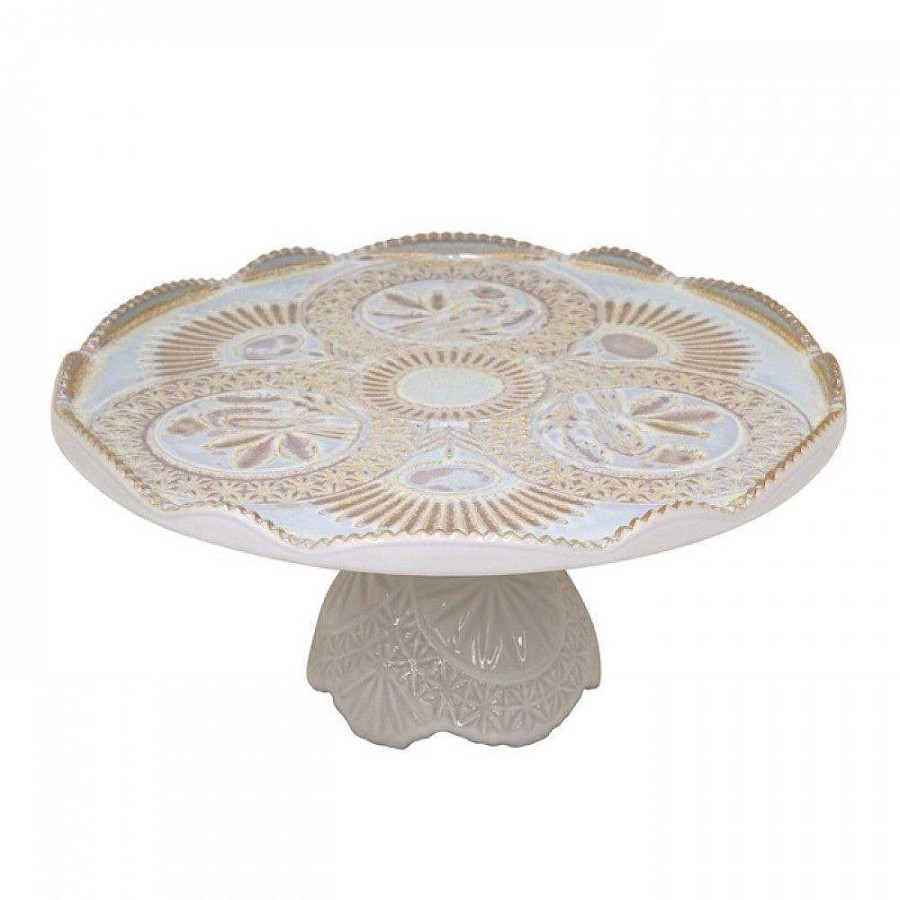 Table Relish Decor | Cristal Cake Pedestal - Nacar