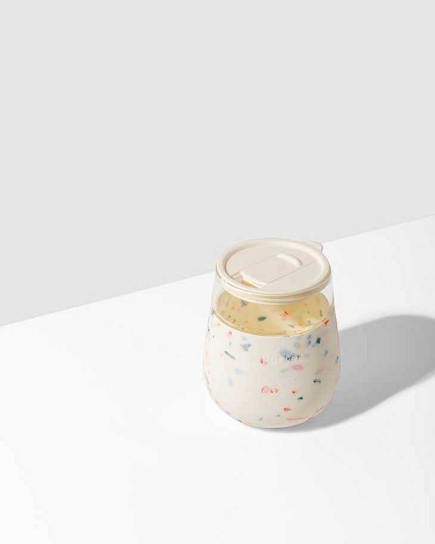 Kitchen Relish Decor | Porter Glass - Terrazzo Cream