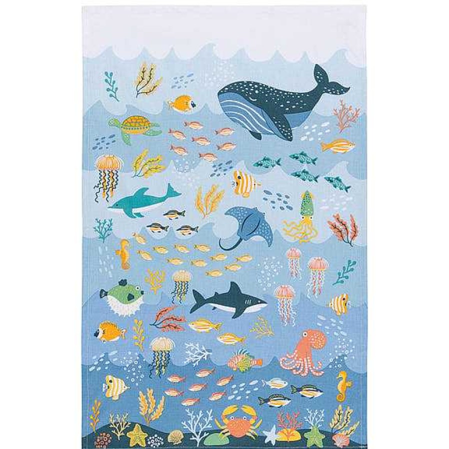 Kitchen Relish Decor | Under The Sea Tea Towel