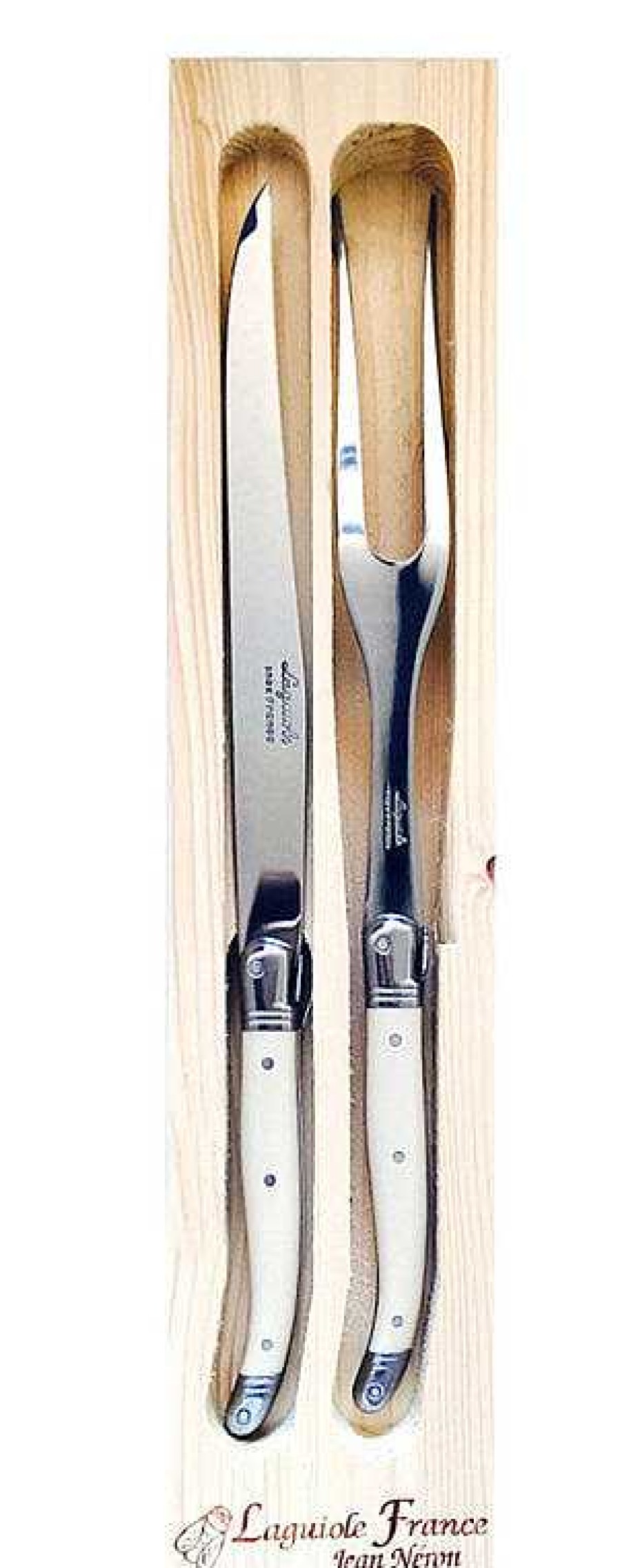 Table Relish Decor | Laguiole Carving Set - Ivory