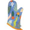 Kitchen Relish Decor | Pot Holder Oven Mitt Set - Paradise