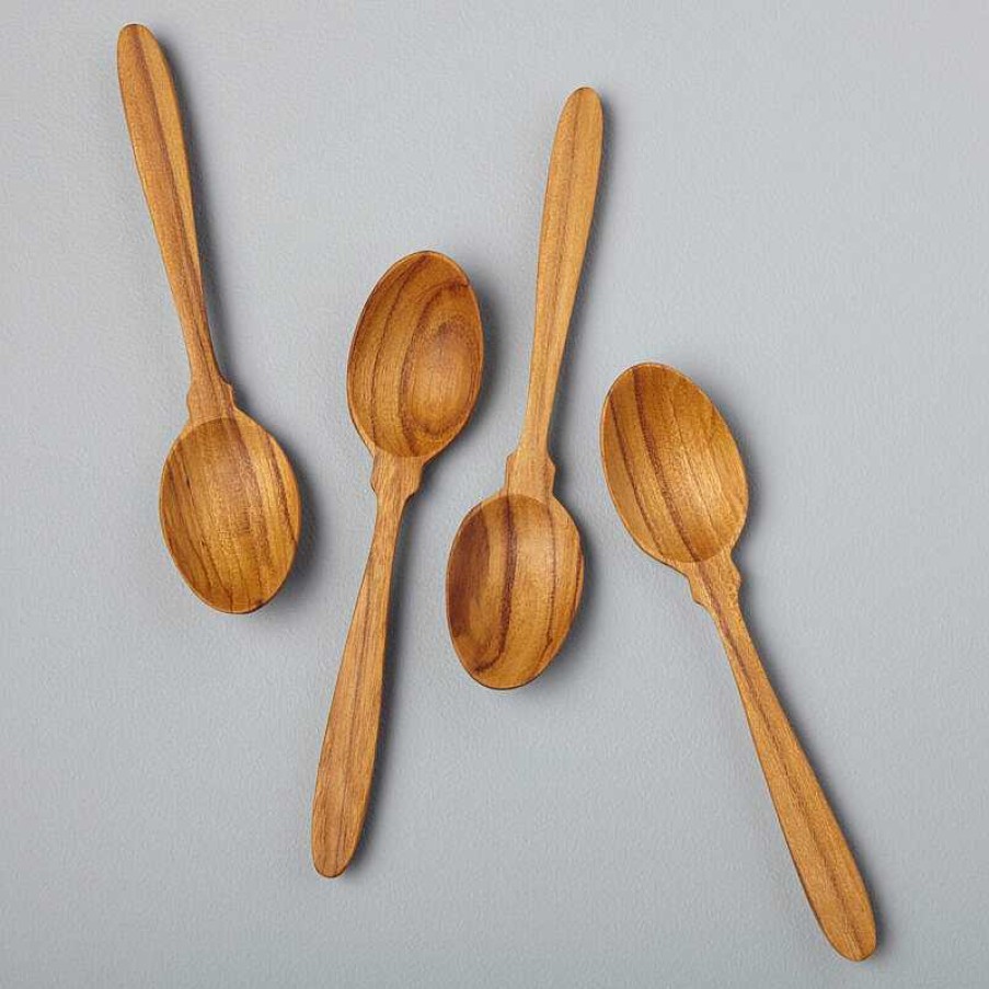 Kitchen Relish Decor | Teak Coffee Spoon