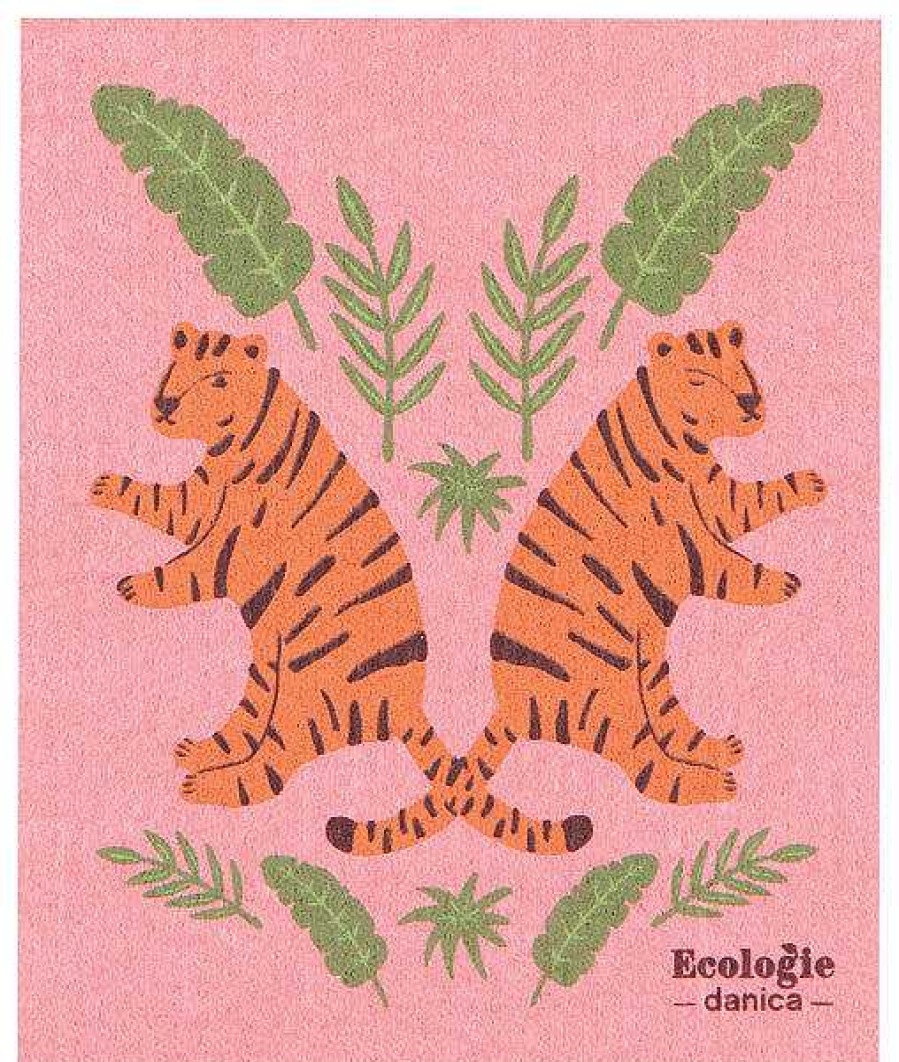 Kitchen Relish Decor | Swedish Dishcloth - Tigers