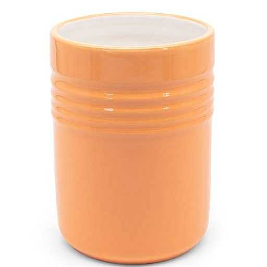 Kitchen Relish Decor | Ceramic Utensil Holder - Coral