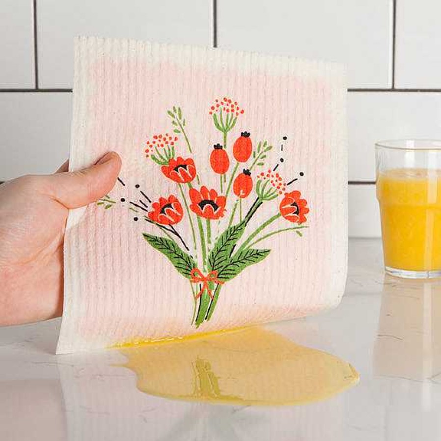 Kitchen Relish Decor | Swedish Dishcloth - Bouquet