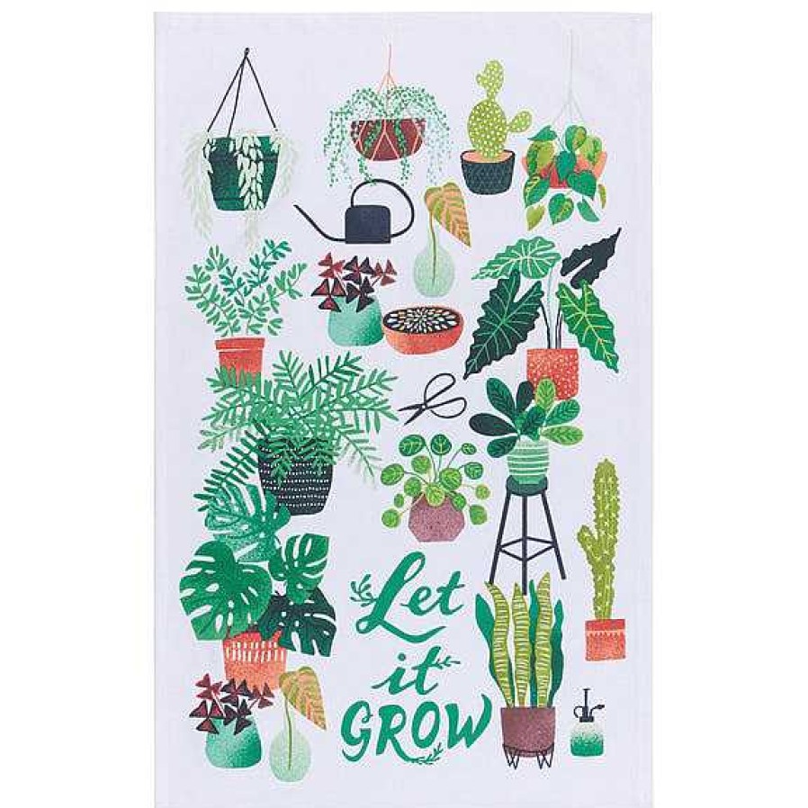 Kitchen Relish Decor | Let It Grow Tea Towel