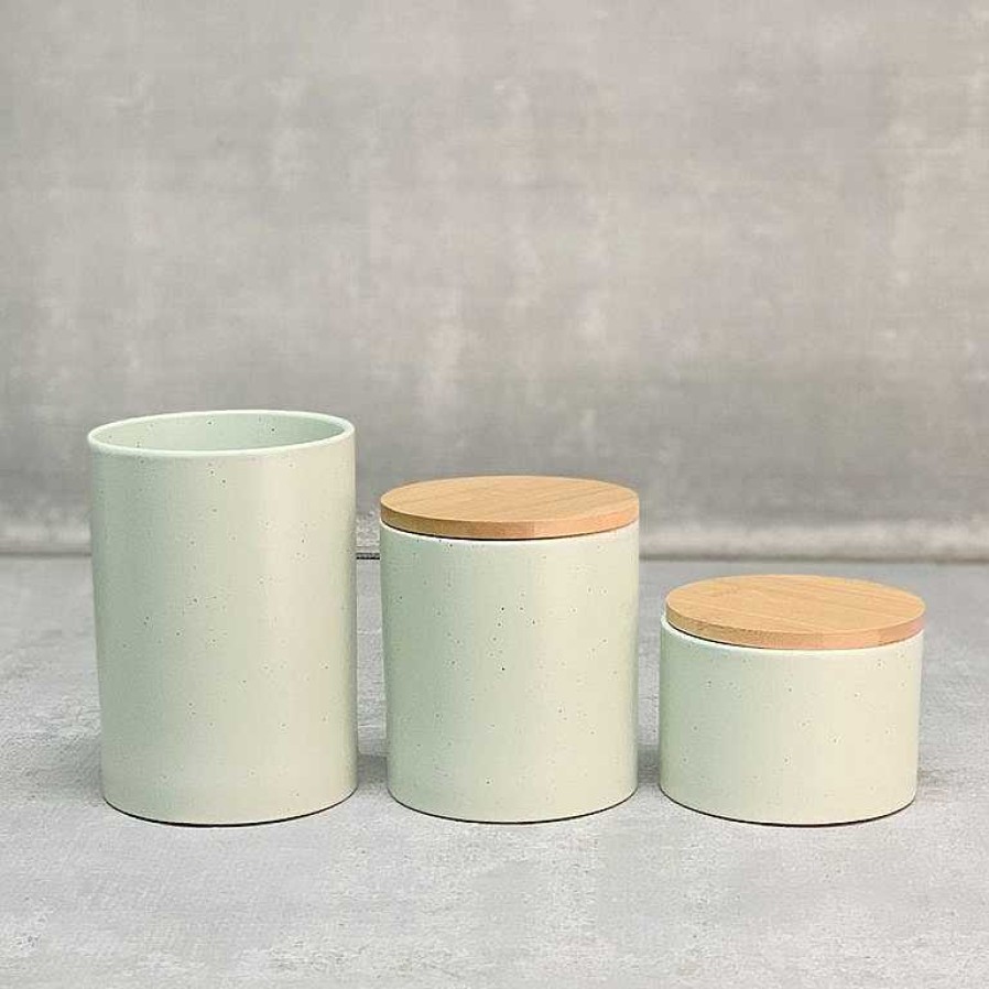 Kitchen Relish Decor | Terrain Utensil Crock - Seafoam