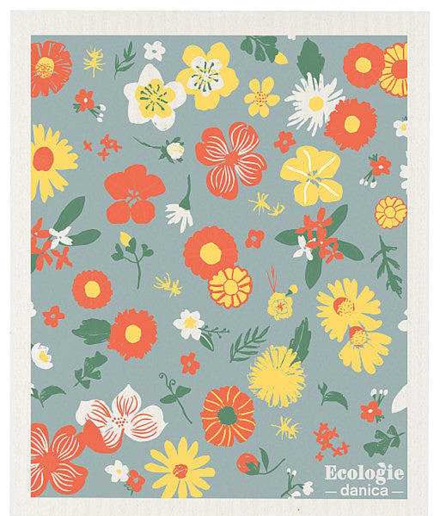 Kitchen Relish Decor | Swedish Dishcloth - Flowers Of The Month