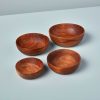 Table Relish Decor | Teak Nesting Bowl Set