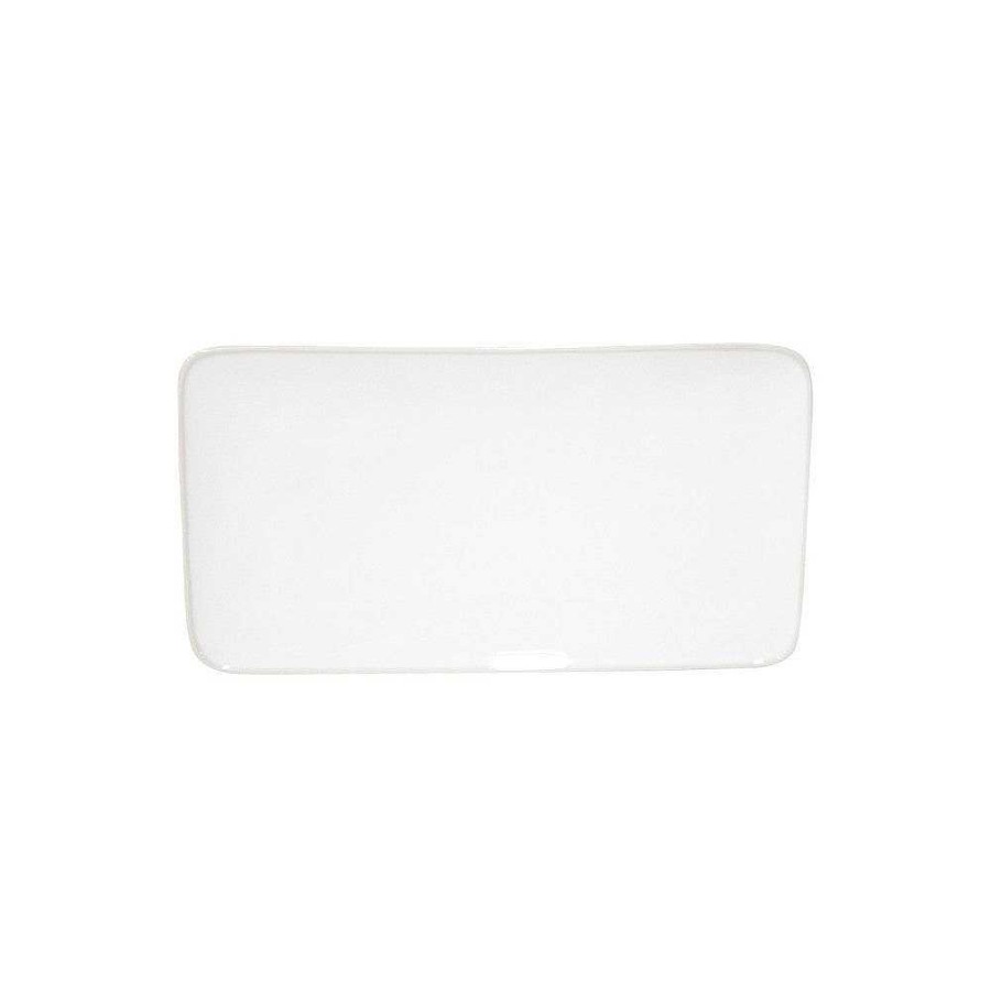 Table Relish Decor | Beja Large Rect Tray - White Cream