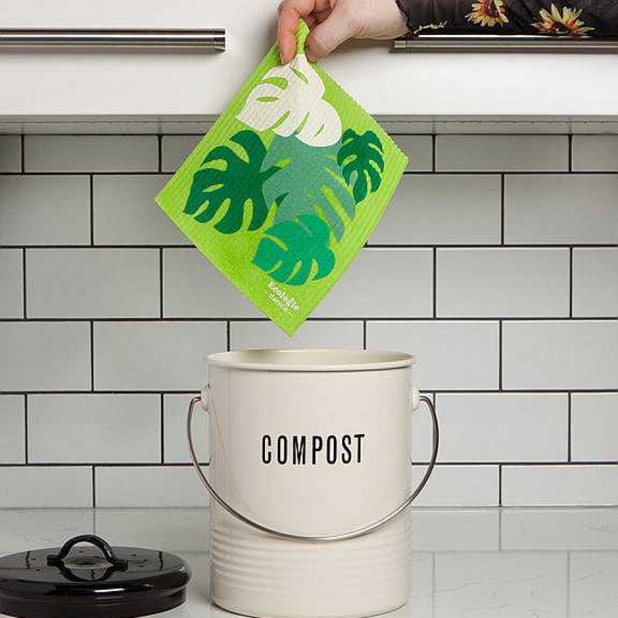 Kitchen Relish Decor | Swedish Dishcloth - Monstera