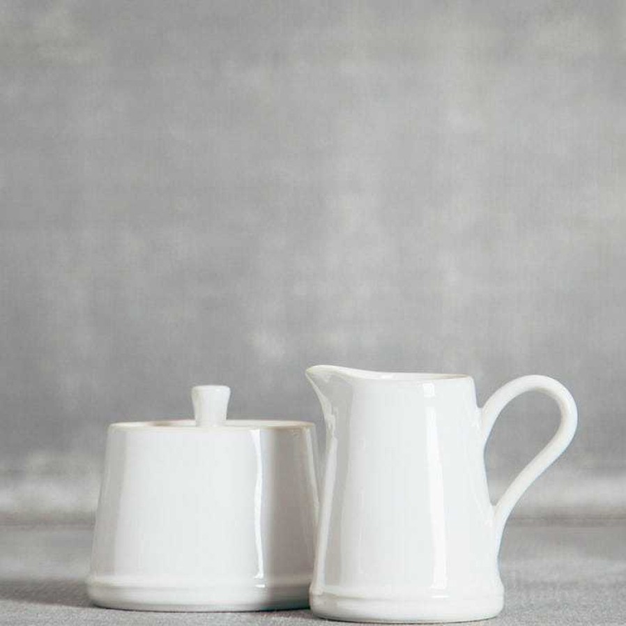 Table Relish Decor | Beja Sugar Bowl - White Cream