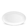 Table Relish Decor | Soie Tress E Large Oval Platter - White