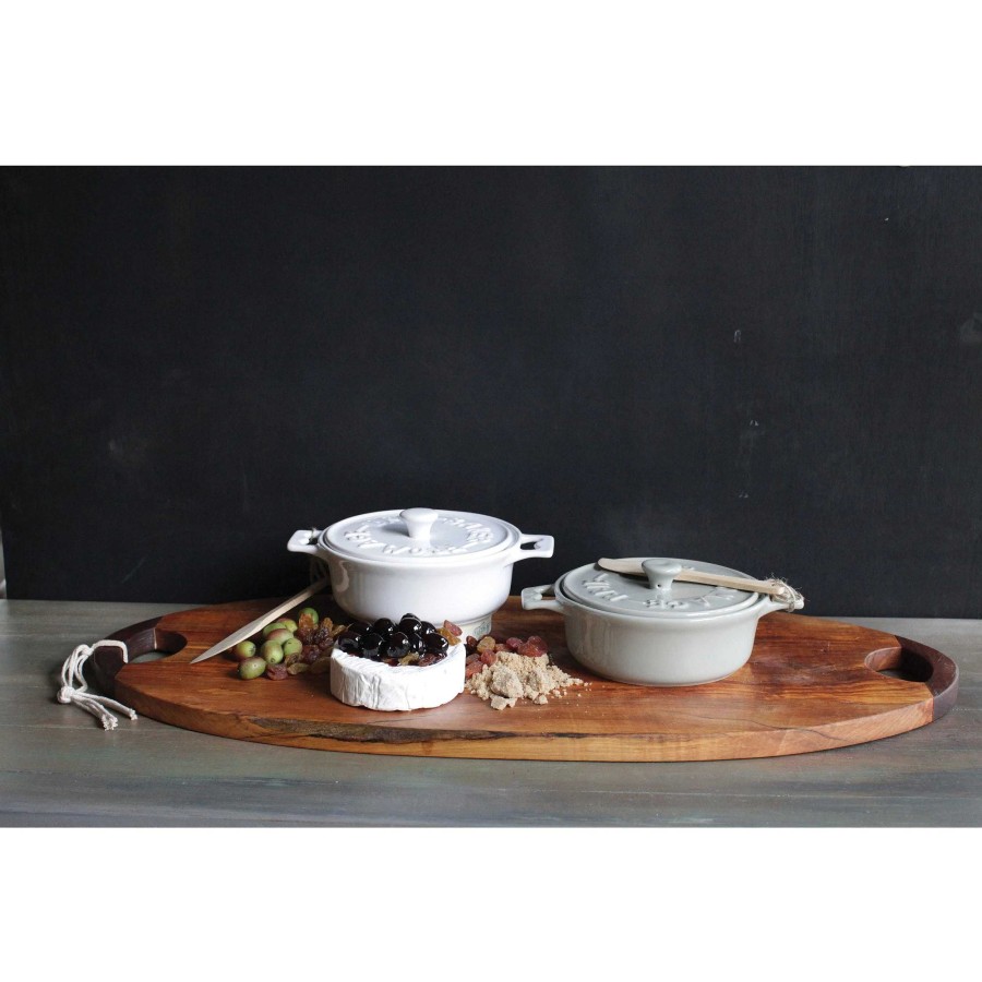 Kitchen Relish Decor | Stoneware Brie Baker