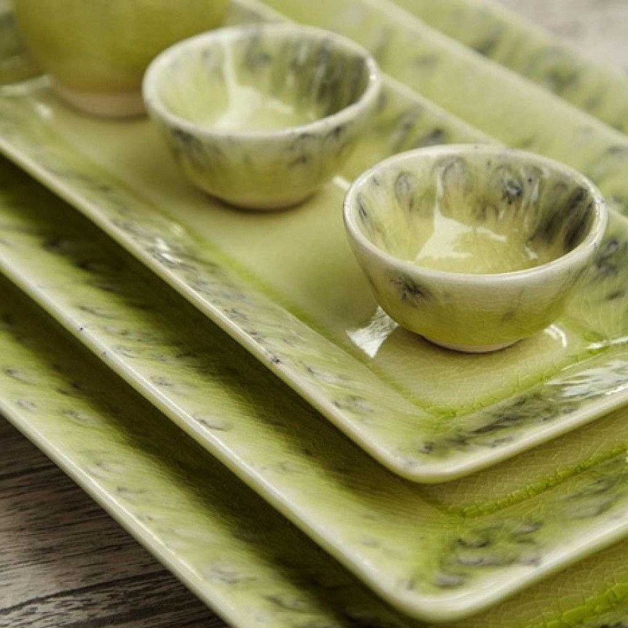 Table Relish Decor | Madeira Small Rectangular Tray - Lemon