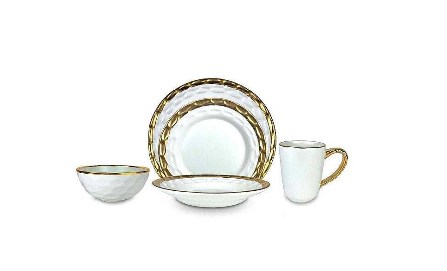 Table Relish Decor | Truro Dinner Bowl - Gold