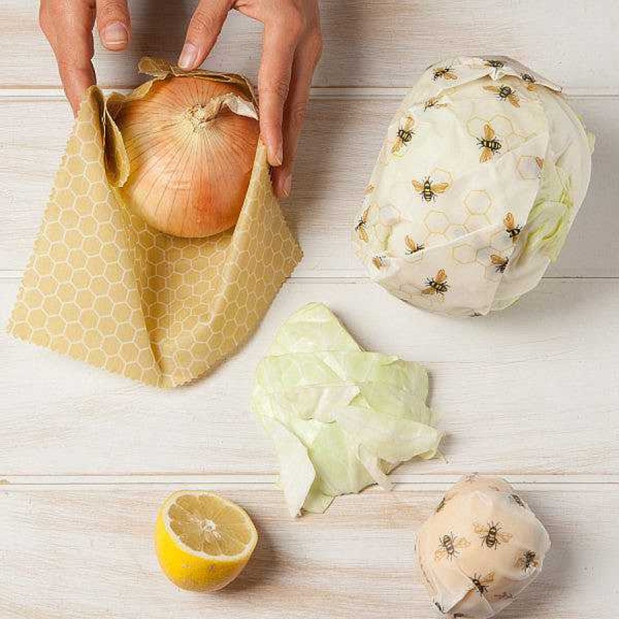 Kitchen Relish Decor | Beeswax Wrap - Bees