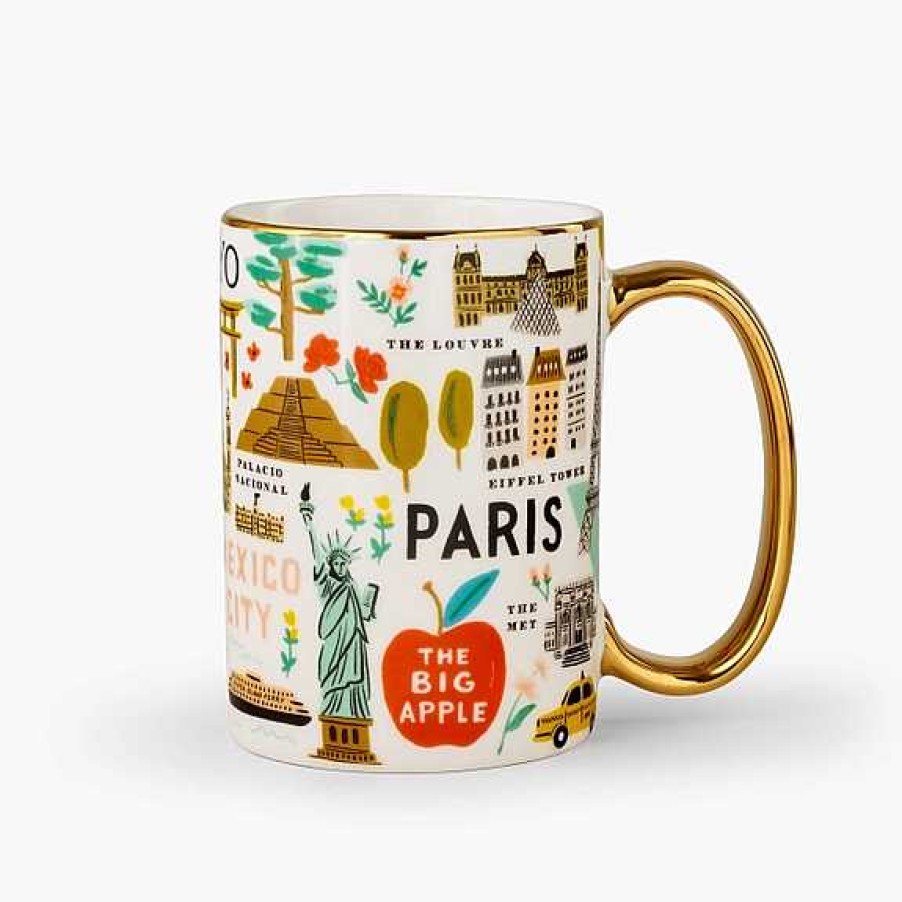 Kitchen Relish Decor | Rifle Paper Co Mug - Bon Voyage