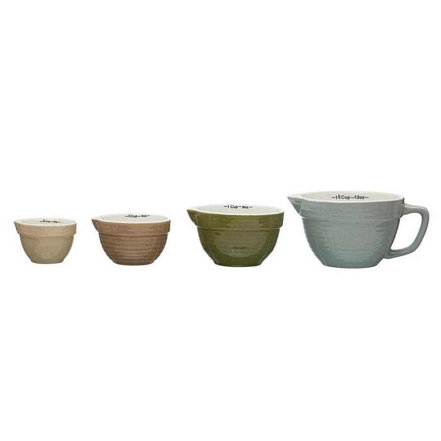 Kitchen Relish Decor | Batter Bowl Measuring Cups - Cottage