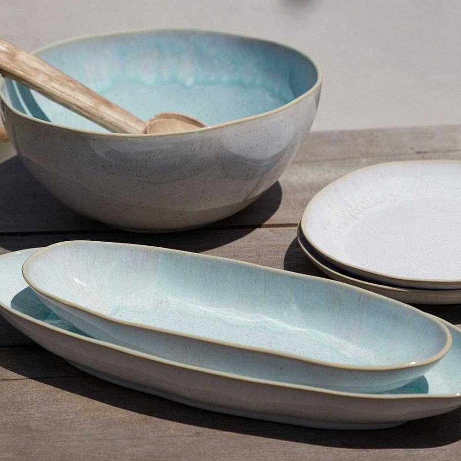 Table Relish Decor | Eivissa Small Oval Platter - Sea Blue