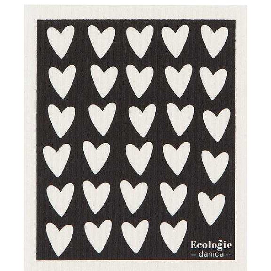 Kitchen Relish Decor | Swedish Dishcloth - Hearts