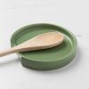 Kitchen Relish Decor | Matte Spoon Rest - Elm Green