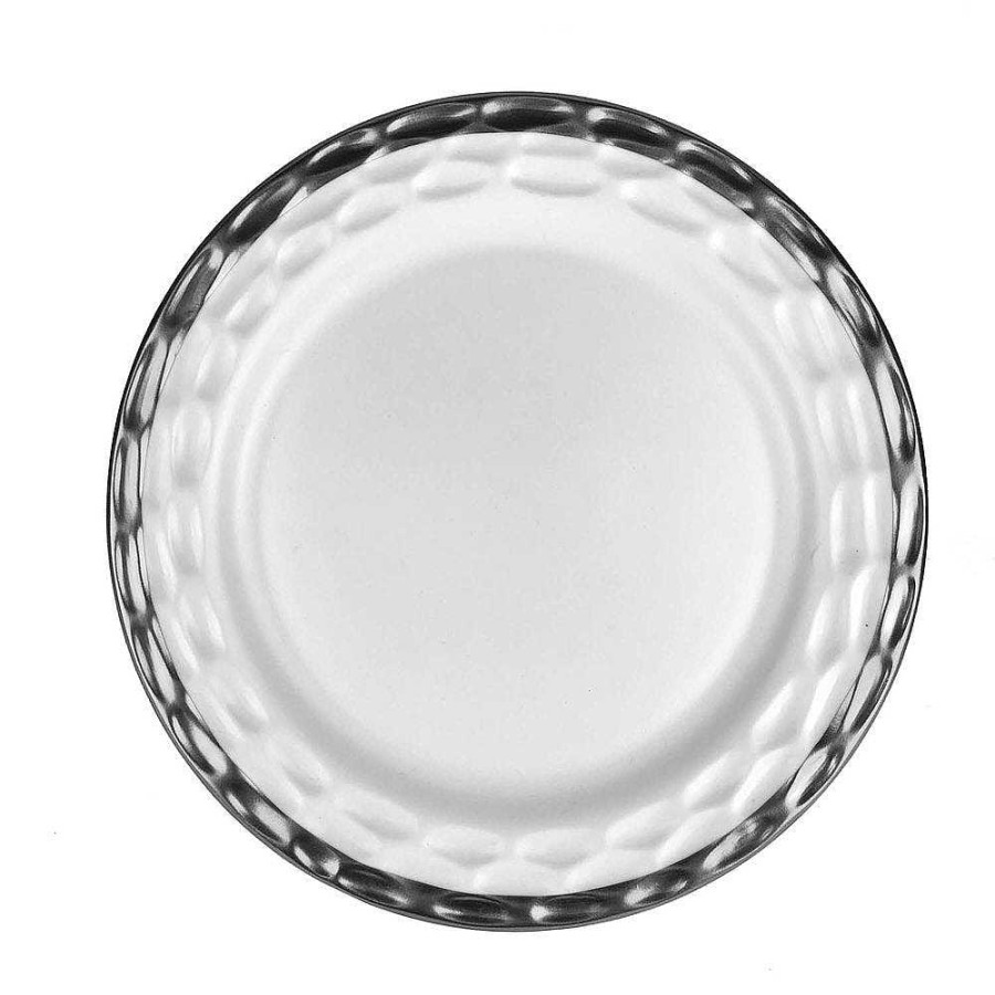 Table Relish Decor | Truro Dinner Plate - Platinum