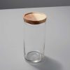 Kitchen Relish Decor | Glass Acacia Large Canister