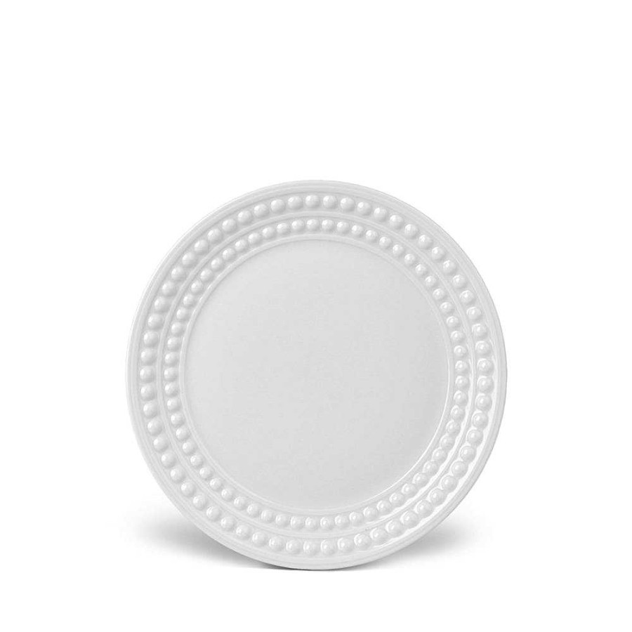 Table Relish Decor | Perl E Bread Plate - White