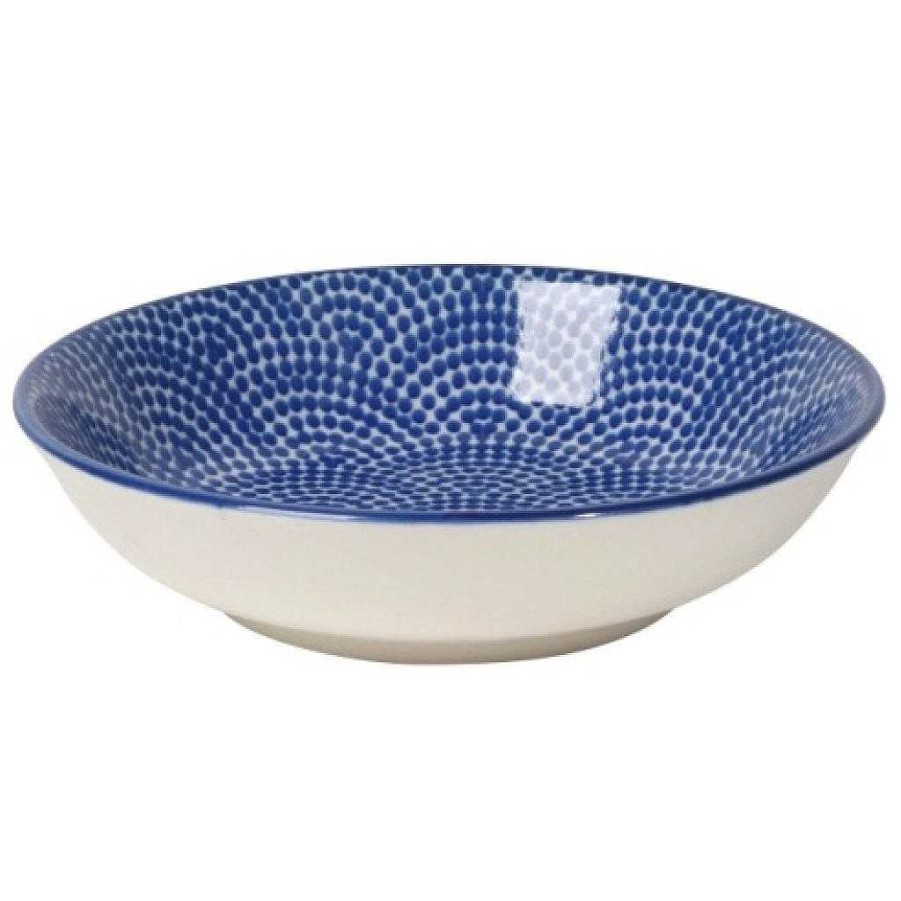 Kitchen Relish Decor | Dip Bowl - Blue Waves