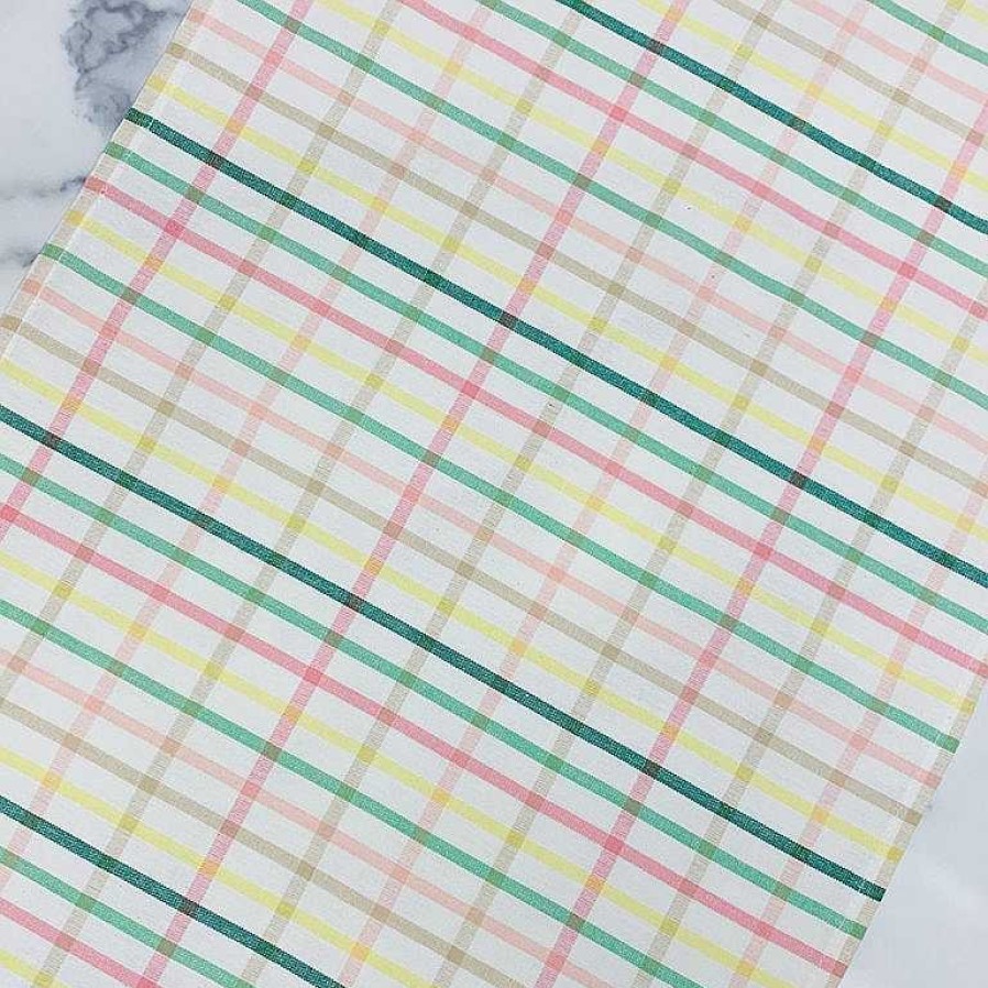 Kitchen Relish Decor | Pastel Check Tea Towel