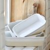 Kitchen Relish Decor | Fattoria Small Rectangular Baker - White