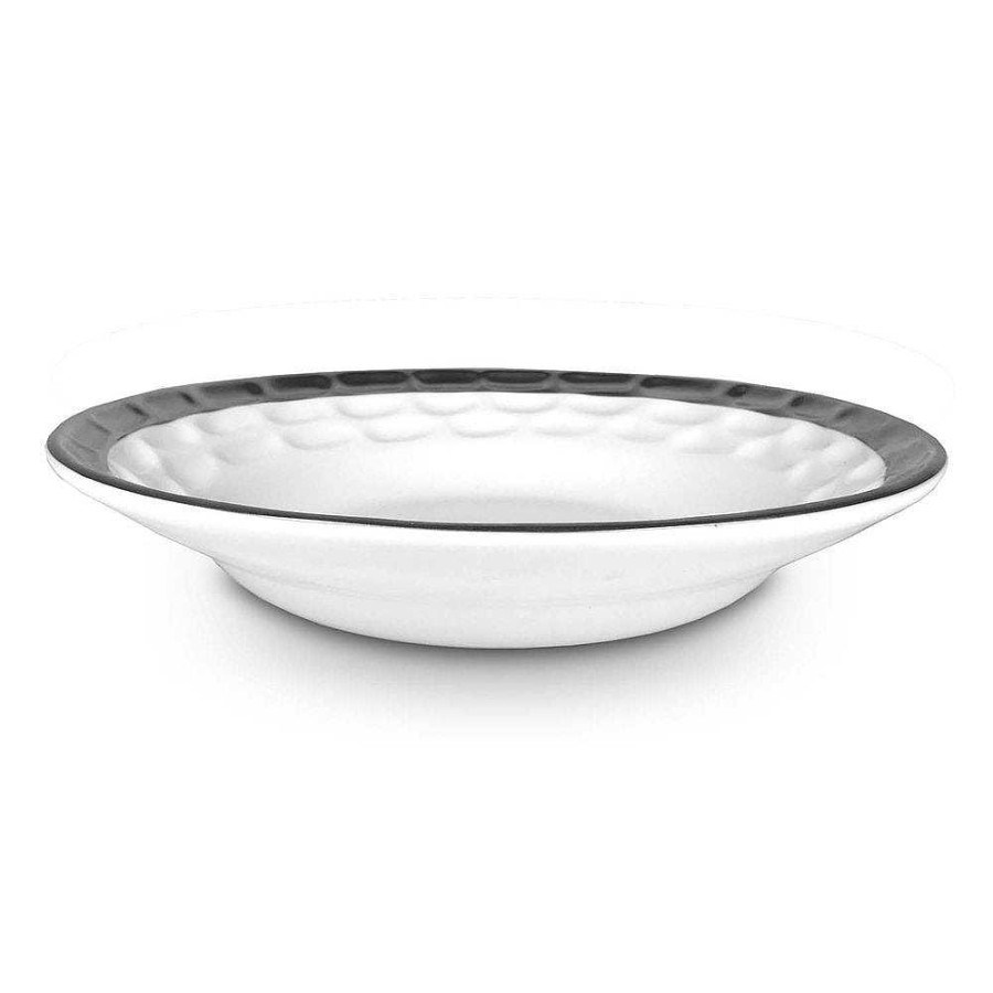 Table Relish Decor | Truro Dinner Bowl - Platinum