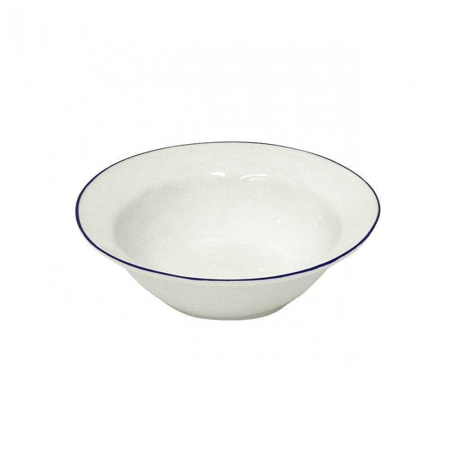 Table Relish Decor | Beja Serving Bowl - White Blue