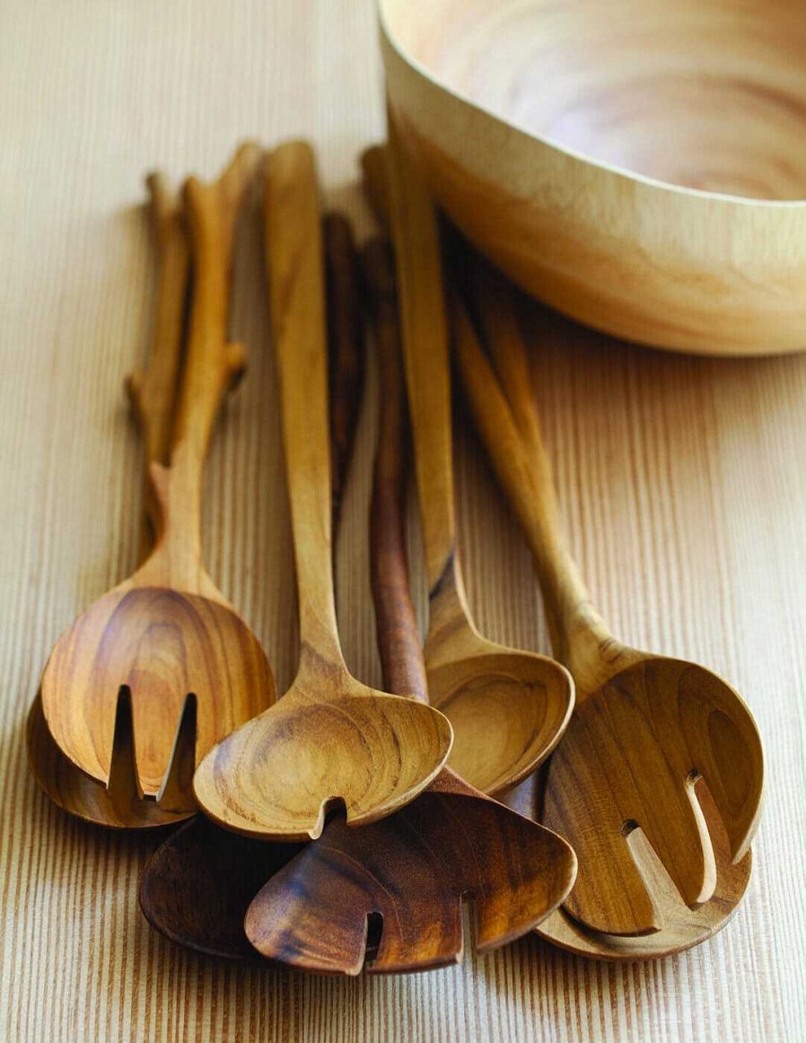 Table Relish Decor | Teak Extra Large Serving Set