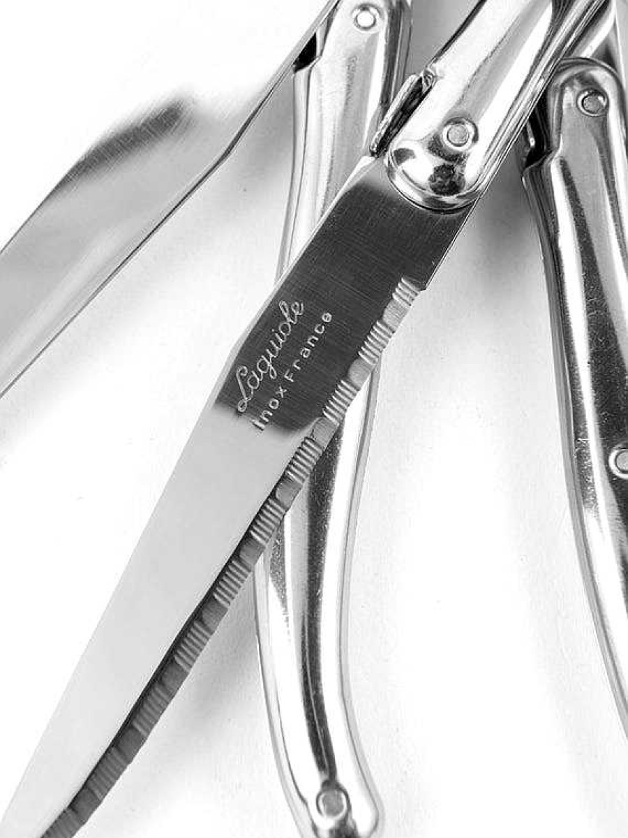 Kitchen Relish Decor | Laguiole Steak Knives - Stainless Steel