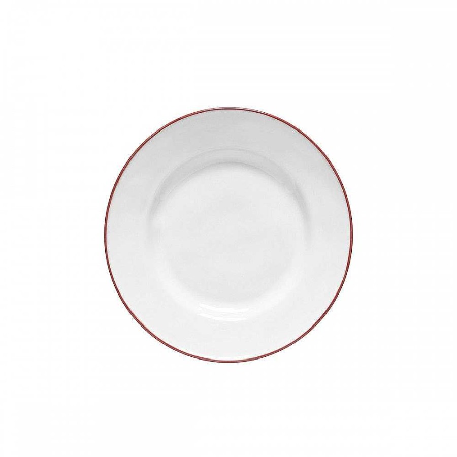 Table Relish Decor | Beja 5Pc Place Setting - White Red