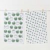 Kitchen Relish Decor | Color Center Floursack Set - Green Apples