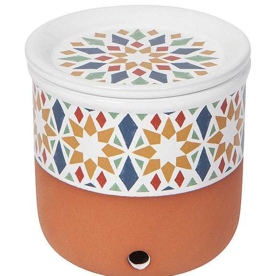 Kitchen Relish Decor | Terracotta Garlic Keeper - Kaleidoscope