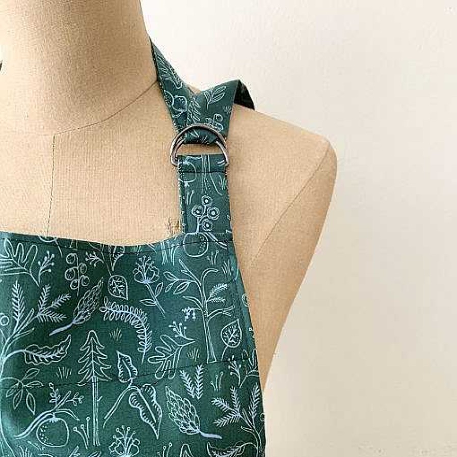 Kitchen Relish Decor | Rifle Paper Co Apron - Amalfi Black Forest Hunter