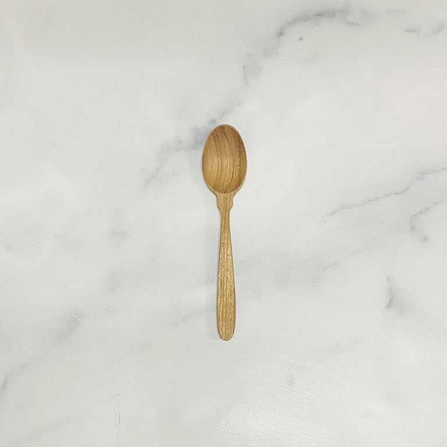 Kitchen Relish Decor | Teak Coffee Spoon