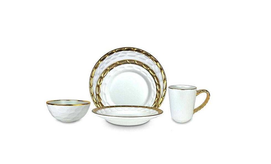 Table Relish Decor | Truro Salad Plate - Gold