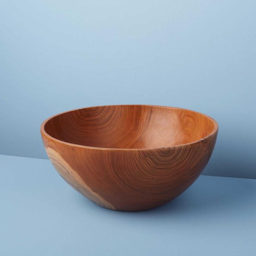 Table Relish Decor | Teak Oversized Bowl